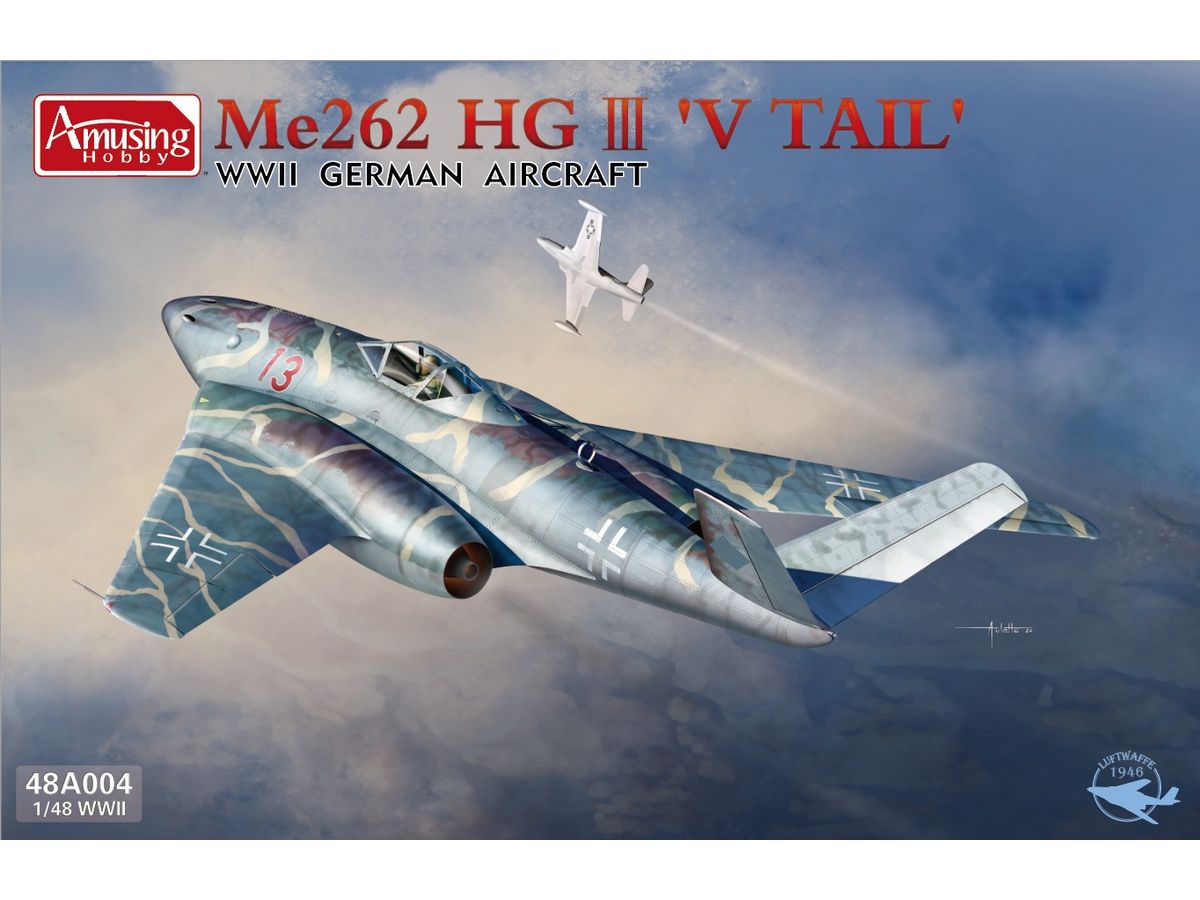 German Me262 HGIII V-tail