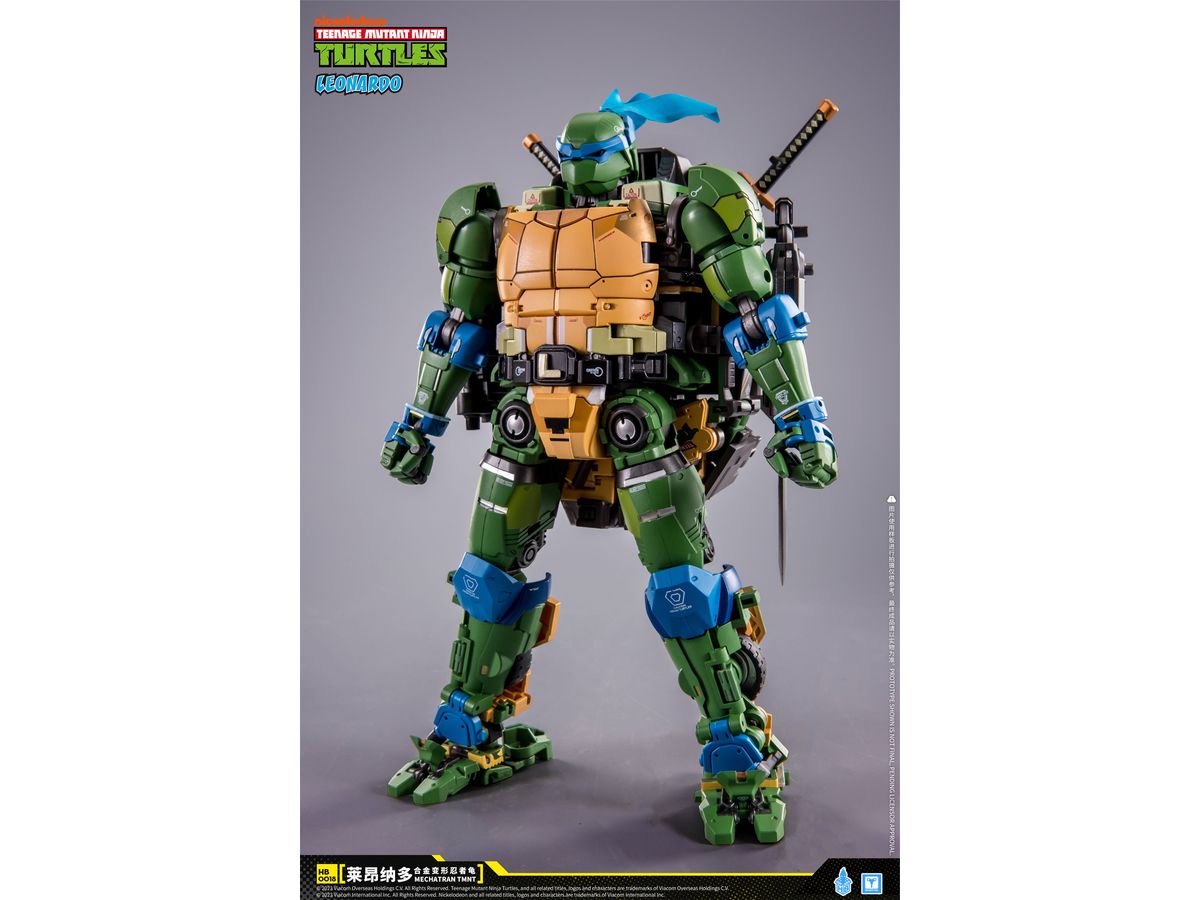 HB0018 Teenage Mutant Ninja Turtles Leonardo Alloy MechaTran Action Figure