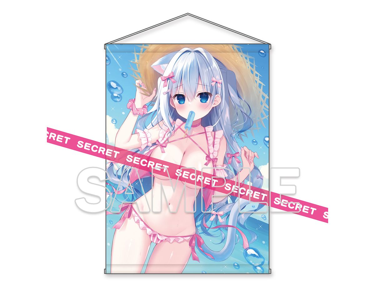 Dengeki Moe Oh: HASUNE A refreshing and lively summer girl  X-RATED Tapestry B2