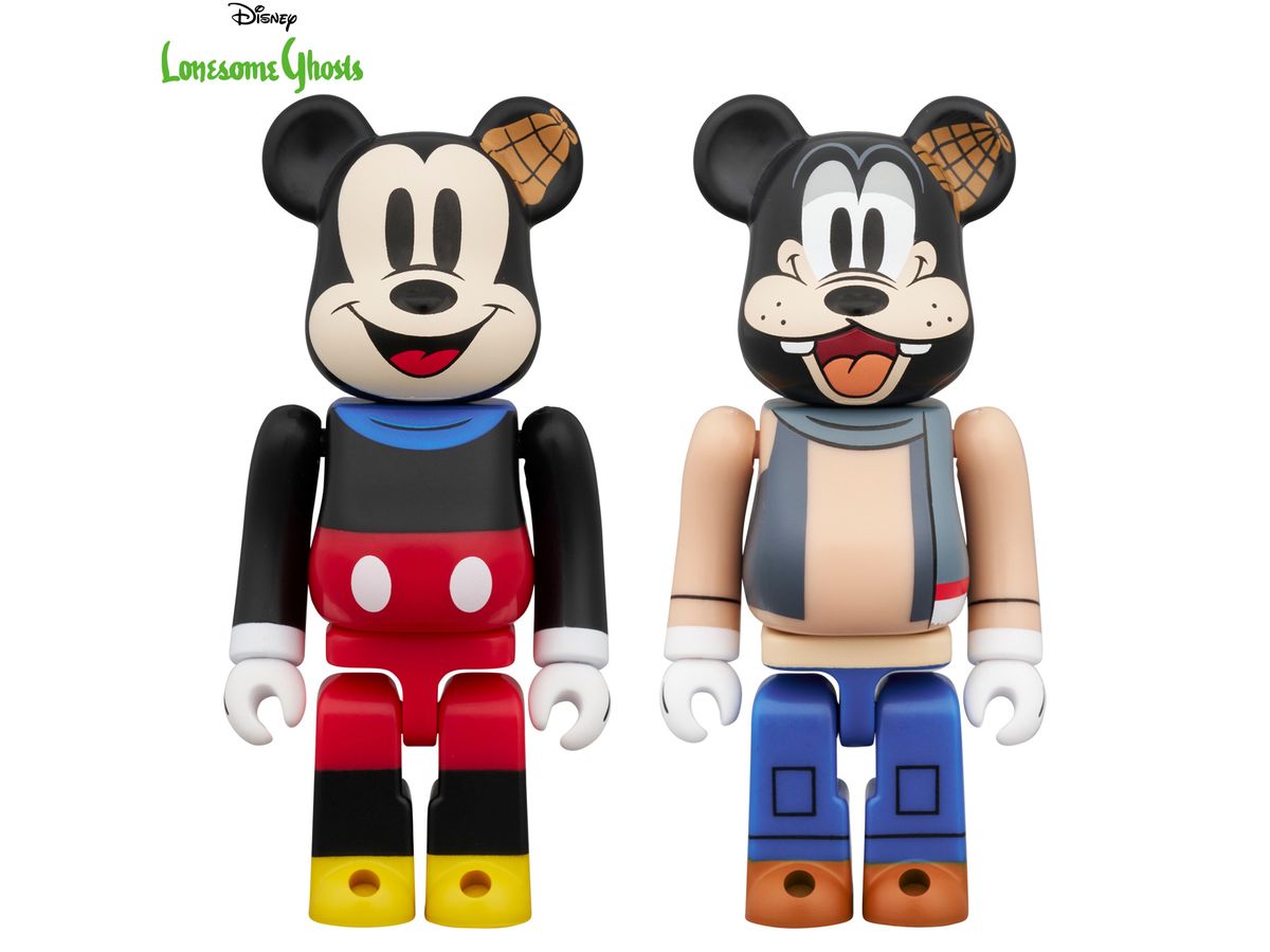 BE@RBRICK Mickey Mouse & Goofy (Lonesome Ghosts Ver.) 2Pcs Set