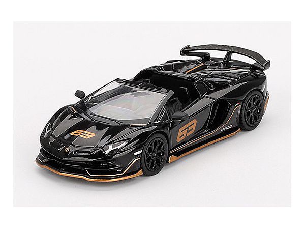 Lamborghini Aventador SVJ 63 Roadster Nero Aldebaran (Black) (Left Handle)