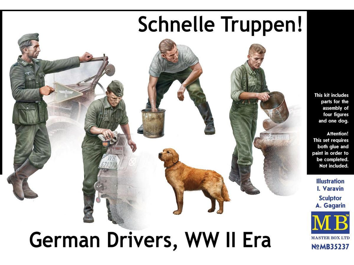 Schnelle Truppen. German Drivers, WW II Era