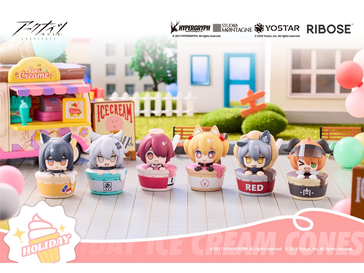 Arknights Holiday Ice Cream Cone Series: 1Box (6pcs)