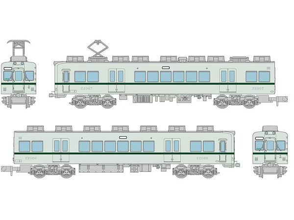 The Trains Collection Choshi Electric Railway 22000 series (22007 train set) 2 car set