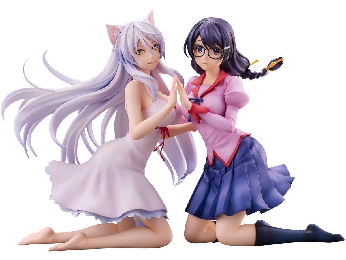 Neko Monogatari: Tsubasa Hanekawa & Black Hanekawa (2 Figure Set) (Reissue)