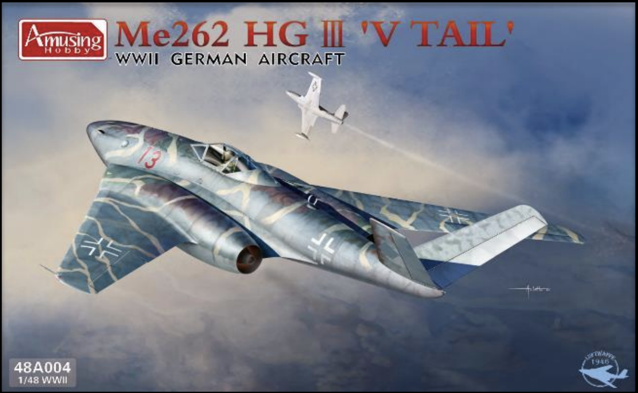 German Me262 HGIII V-tail